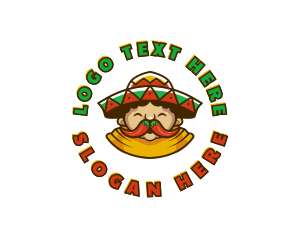 Chili Mexican Guy Logo