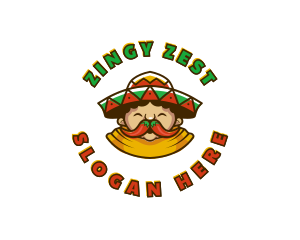 Chili Mexican Guy logo design