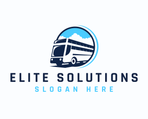 Bus Transportation Logistics Logo