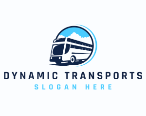 Bus Transportation Logistics logo design