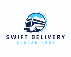 Bus Transportation Logistics logo design