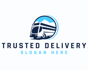 Bus Transportation Logistics logo design