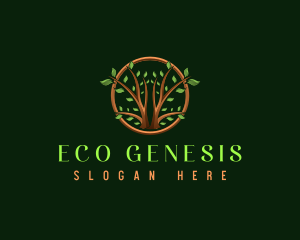 Tree Nature Eco logo design