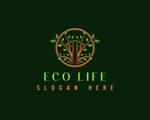 Tree Nature Eco logo design