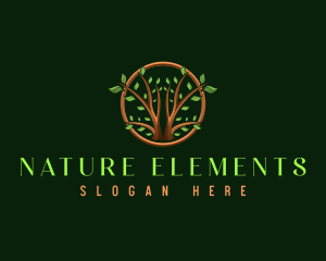 Tree Nature Eco logo design