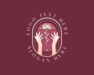 Beauty Floral Hand logo