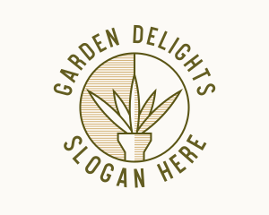 Rustic Plant Badge logo design