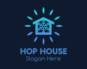 Winter Snow House logo design