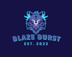 Blazing Wolf Esport  logo design