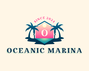 Ocean Beach Travel logo design