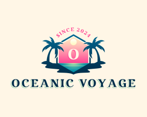 Ocean Beach Travel logo design