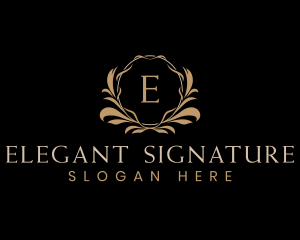 Elegant Luxury Ornamental logo design