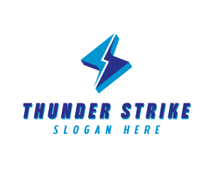 Thunder Bolt Electricity logo design