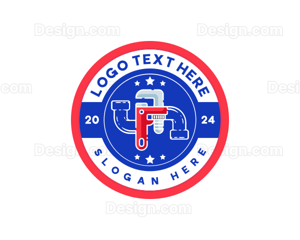 Plumbing Repair Wrench Logo