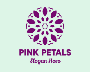 Floral Symbol Pattern logo design