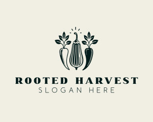 Farm Harvest Radish logo design