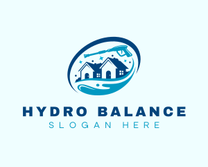 Hydro House Pressure Washing  logo design