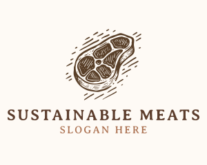 Meat Steak Grilling logo