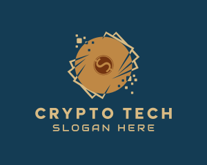 Digital Pixels Cryptocurrency  logo design