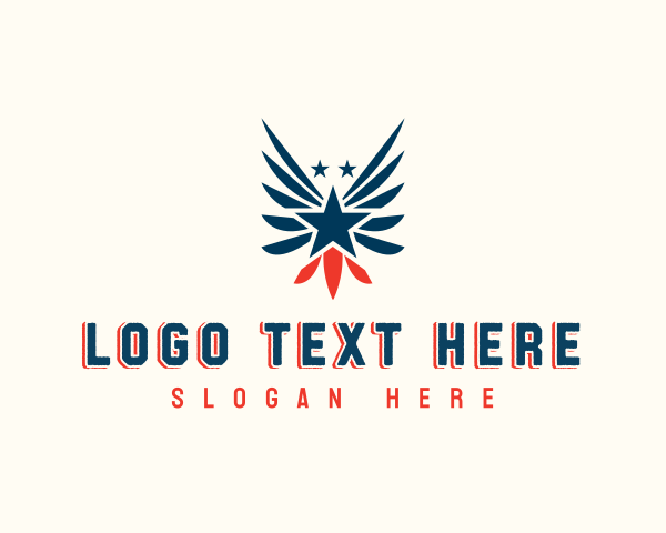 Patriotic logo example 1