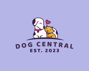 Dalmatian Dog Cat Pet logo design