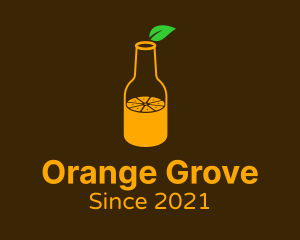 Orange Juice Bottle logo design