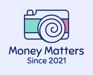 Camera Shutter Spiral logo