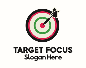 Dartboard Bullseye Target logo design