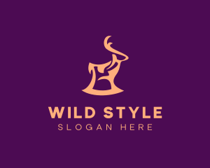 Wild Animal Moose logo design