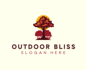 Tree Forest Woodwork logo design