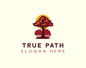 Tree Forest Woodwork logo design