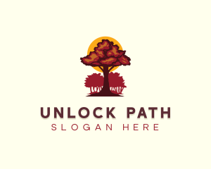 Tree Forest Woodwork logo design