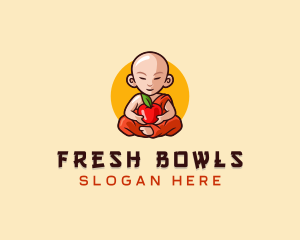 Monk Fruit Grocery logo design