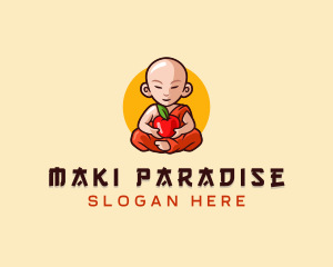 Monk Fruit Grocery logo design