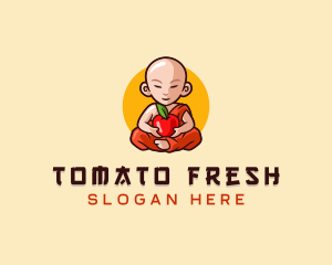 Monk Fruit Grocery logo design