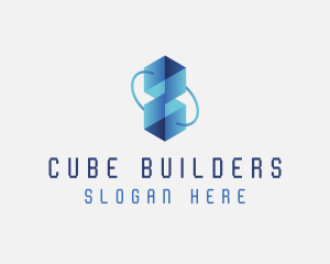 Tech Artificial Intelligence Cube logo design