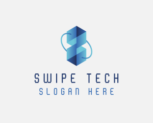 Tech Artificial Intelligence Cube logo design