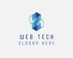 Tech Artificial Intelligence Cube logo design