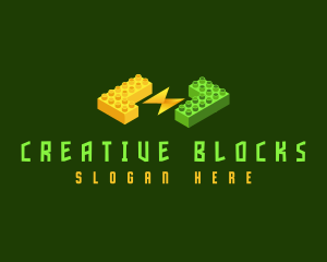 Building Block Toy logo design