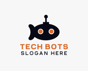 Tech Submarine Robot logo design