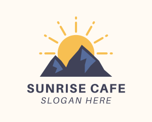 Sunrise Mountain Nature Hiking logo design