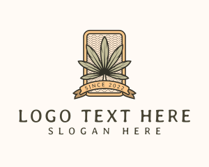 Marijuana Weed Leaf logo