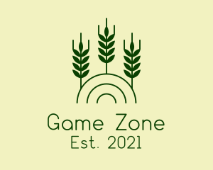 Wheat Plant Agriculture logo