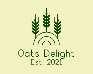 Wheat Plant Agriculture logo