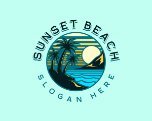 Island Beach Travel logo design