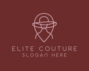 Fashion Lady Hat Couture logo design