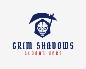 Smiling Grim Reaper logo