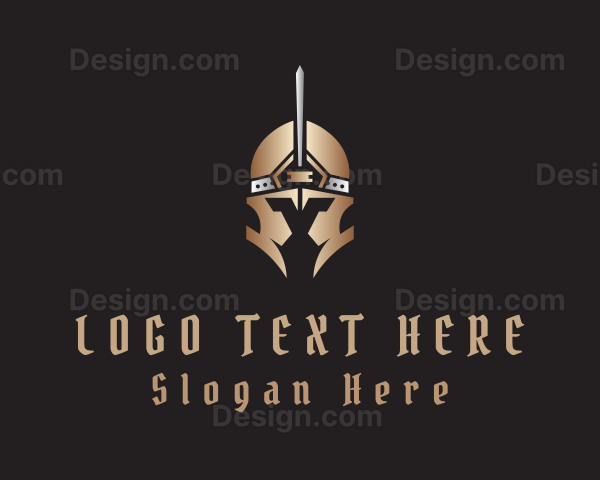 Gladiator Warrior Helmet Logo