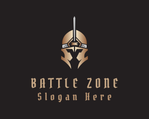 Gladiator Warrior Helmet logo design