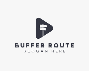 Route Direction Signage logo design